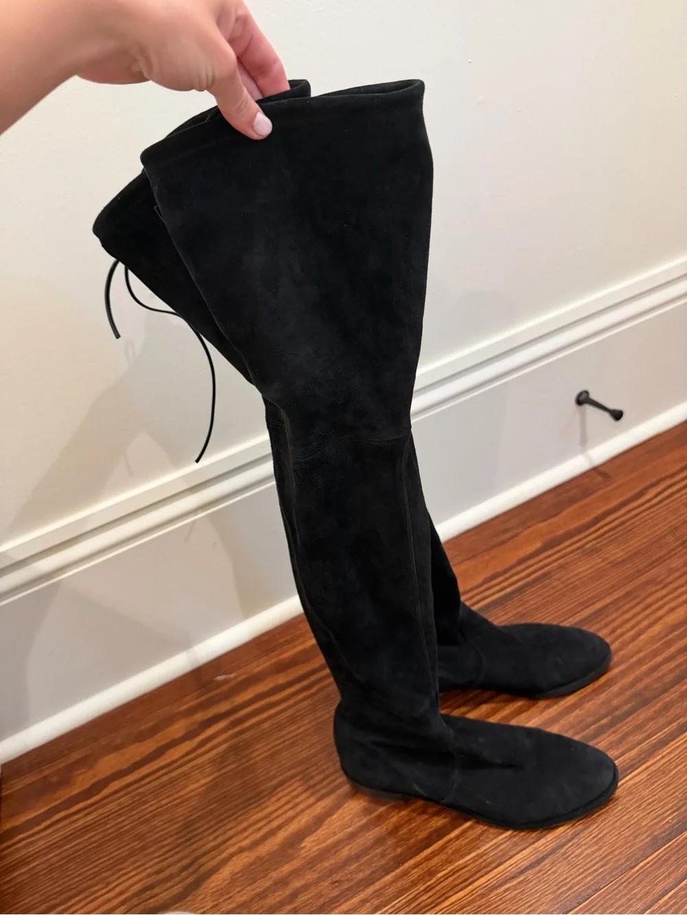 Stuart Weitzman Lowland Suede Thigh-High Boots